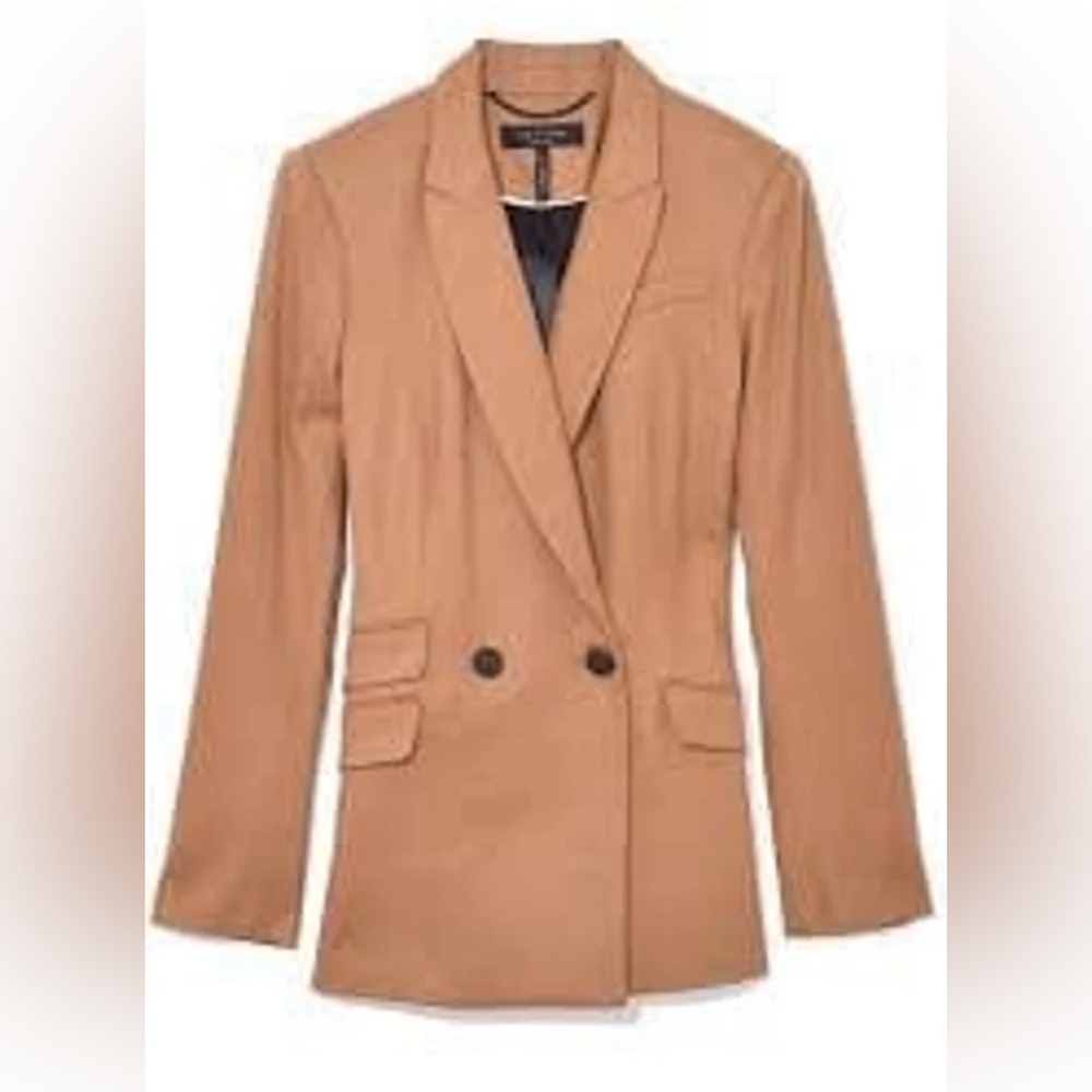 Rag & Bone Duke Double Breasted Blazer dark tan size 0 
Duke Double-Breasted